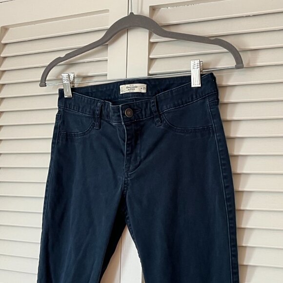 Abercrombie & Fitch skinny stretch denim navy 2 women - Picture 2 of 6